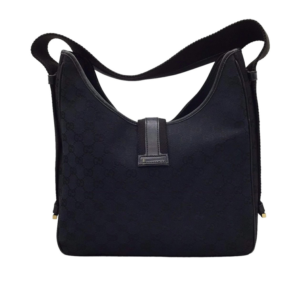 GUCCI GG One Shoulder Hobo Bag Shoulder Strap Handbag Black Navy Blue Gray